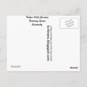 Kentucky、Baker Hill Service、ボーリングGreen ポストカード (裏面)