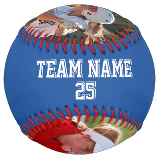 Kentucky Bleu Blanc Personnalisé 2 photos ソフトボール