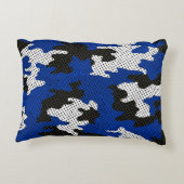 Kentucky Blue White Classic Camo Pattern アクセントクッション (裏面)