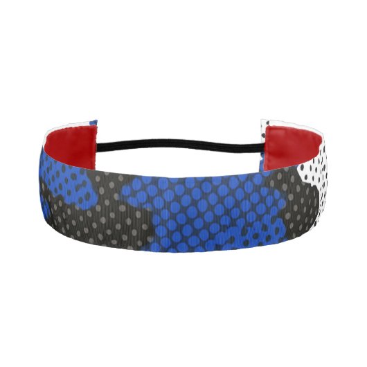 Kentucky Blue White Classic Camo Pattern アスレチックヘッドバンド (正面)