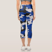 Kentucky Blue White Classic Camo Pattern カプリレギンス (裏面)
