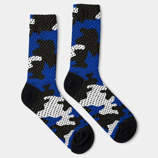 Kentucky Blue White Classic Camo Pattern ソックス (右)