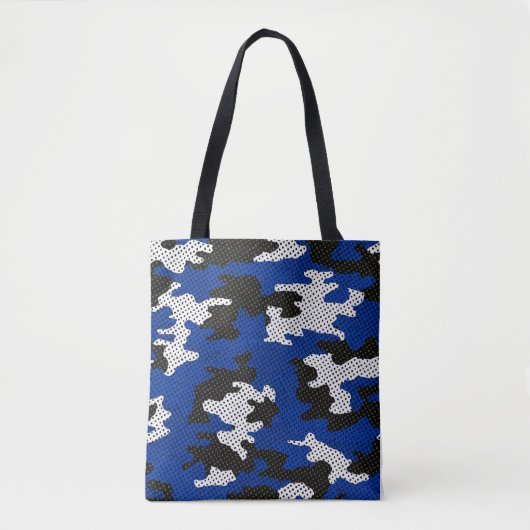 Kentucky Blue White Classic Camo Pattern トートバッグ (正面)