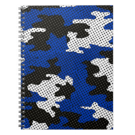 Kentucky Blue White Classic Camo Pattern ノートブック