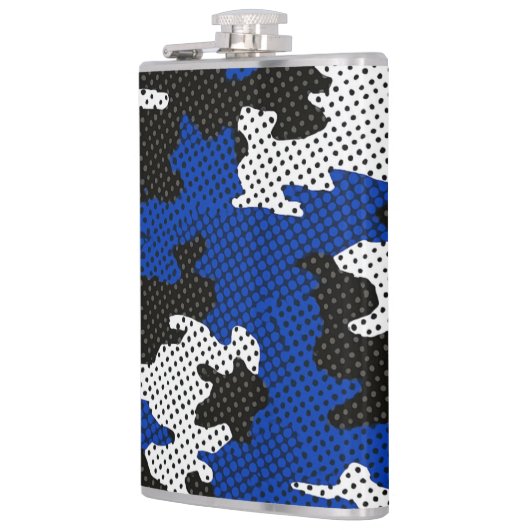 Kentucky Blue White Classic Camo Pattern フラスク (左)