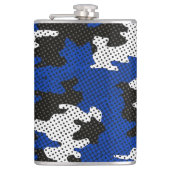 Kentucky Blue White Classic Camo Pattern フラスク (正面)