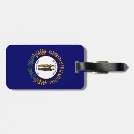 Kentucky Bluegrass Commonwealth State Flag ラゲッジタグ (裏面横)