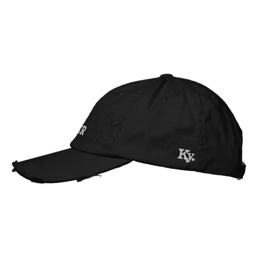 Kentucky bourbon Embroidered Baseball Cap  刺繍入りキャップ (左)