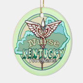 Kentucky Caduceus Nurse セラミックオーナメント (左)