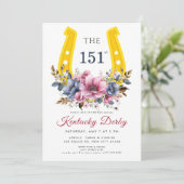 Kentucky Derby 151st Invitation with Horseshoe 招待状 (スタンド正面)