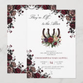 Kentucky Derby Bridal Shower Invitation Floral Hor 招待状 (正面/裏面)