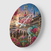 Kentucky Derby Festival ラージ壁時計 (傾斜)