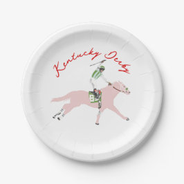 Kentucky Derby Horse Jockey Paper Plates ペーパープレート