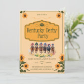 Kentucky Derby Party Invitation Horse Racing Derby 招待状 (スタンド正面)