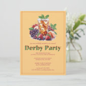 Kentucky Derby Party Invitation Mint Julep Drink H 招待状 (スタンド正面)