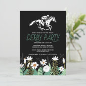 Kentucky Derby Party Invitation - White Horse & Jo 招待状 (スタンド正面)
