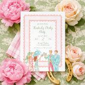 Kentucky Derby Party Invite, Watercolor Design 招待状