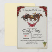 Kentucky Derby Run for the Roses Party Invite 招待状 (正面/裏面)