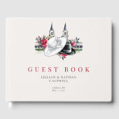 Kentucky Derby Spires Wedding Bridal Shower Roses ゲストブック (正面)