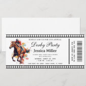 Kentucky Derby Ticket Invitation 招待状 (正面/裏面)