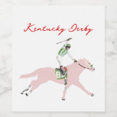 Kentucky Derby Wine Label  ワインラベル (シングルラベル)