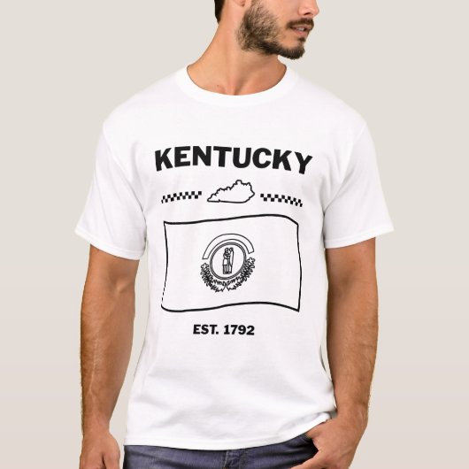 Kentucky flag USA Tシャツ (正面)