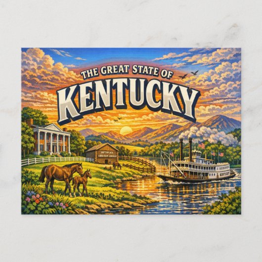  Kentucky Greetings Postcard  ポストカード (正面)
