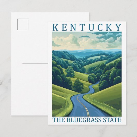 Kentucky the Bluegrass State USA Travel Place ポストカード (正面/裏面)
