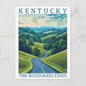 Kentucky the Bluegrass State USA Travel Place ポストカード (正面)