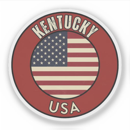 Kentucky United States of America シール (正面)