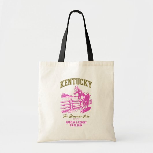 Kentucky Wedding Welcome Bag, Destination Wedding トートバッグ (正面)