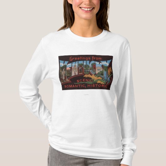 KentuckyLargeの手紙ScenesKentucky 2 Tシャツ (正面)
