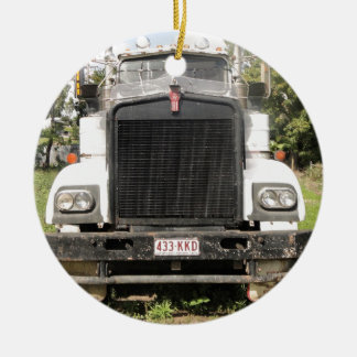 Kenworthのクラシックなトラック セラミックオーナメント
