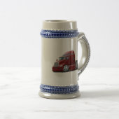 Kenworth 660のあずき色のトラック ビールジョッキ (正面右)