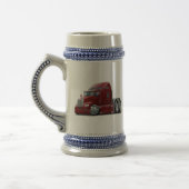 Kenworth 660のあずき色のトラック ビールジョッキ (左)