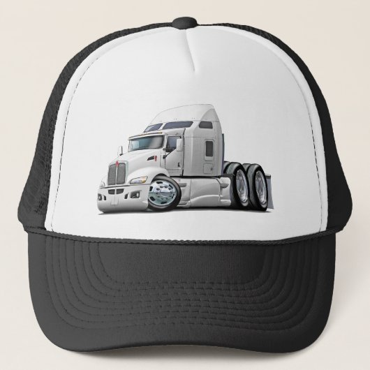 Kenworth 660の白のトラック キャップ (正面)