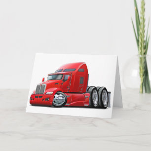 Kenworth 660の赤のトラック カード