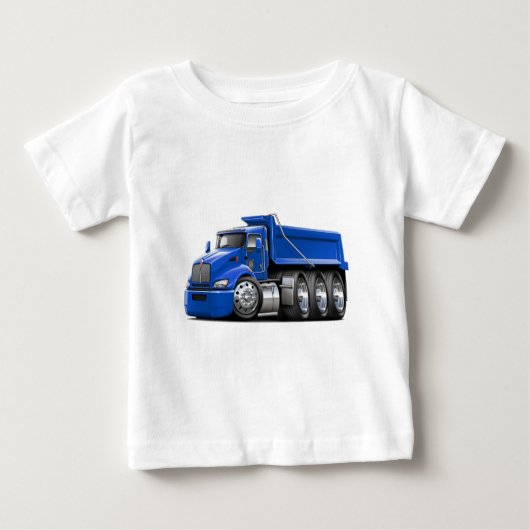 Kenworth T440の青のトラック ベビーTシャツ (正面)
