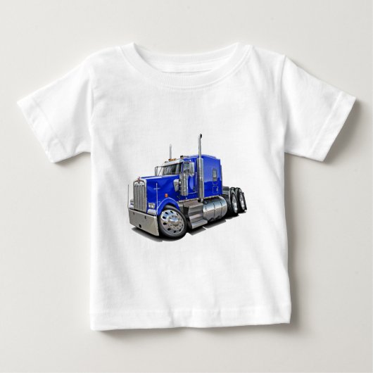 Kenworth w900ブルートラック ベビーTシャツ (正面)