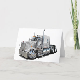 Kenworth w900ホワイトトラック カード