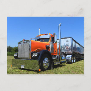 Kenworth W900Aダンパーポストカード ポストカード
