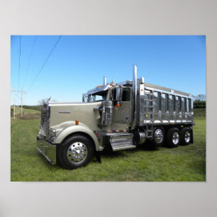 Kenworth W900Lのダンプ ポスター
