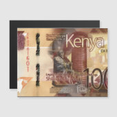 Kenya 1000 Shillings Banknote Magnetic Card (正面/裏面)