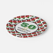 KENYA 50と絶対に素晴らしいお祝い ペーパープレート (アングル)