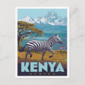 Kenya Africa Vintage Travel  ポストカード (正面)