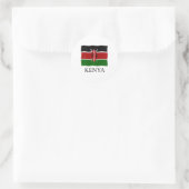 Kenya flag ラウンドシール (バッグ)