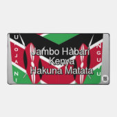 Kenya Flag Umoja ni Nguvu | Customizable Anti-Slip デスクマット (正面)