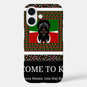Kenya Hakuna Matataへようこそ iPhone 16ケース