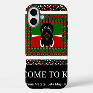 Kenya Hakuna Matataへようこそ iPhone 16 Plusケース