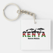 Kenya Hakuna Matata Acrylic Keychain. キーホルダー (正面)